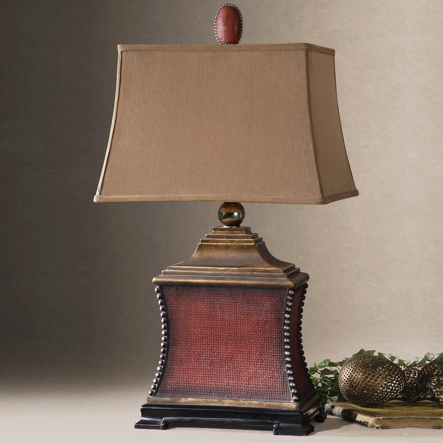 Pavia Red Table Lamp