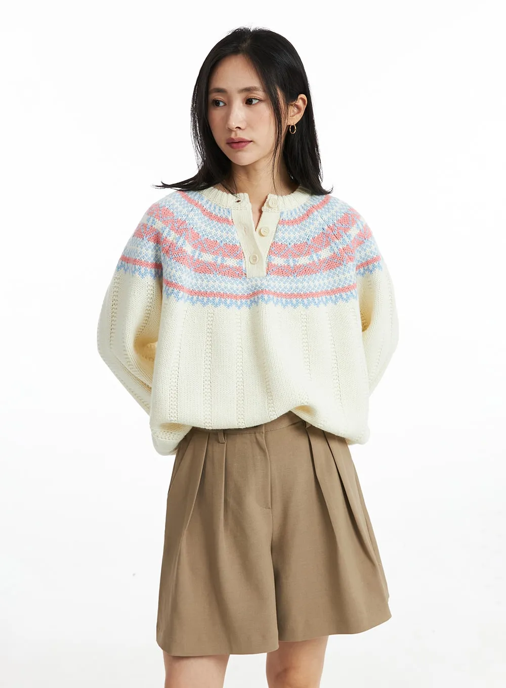 Pintuck Half Pants OO323