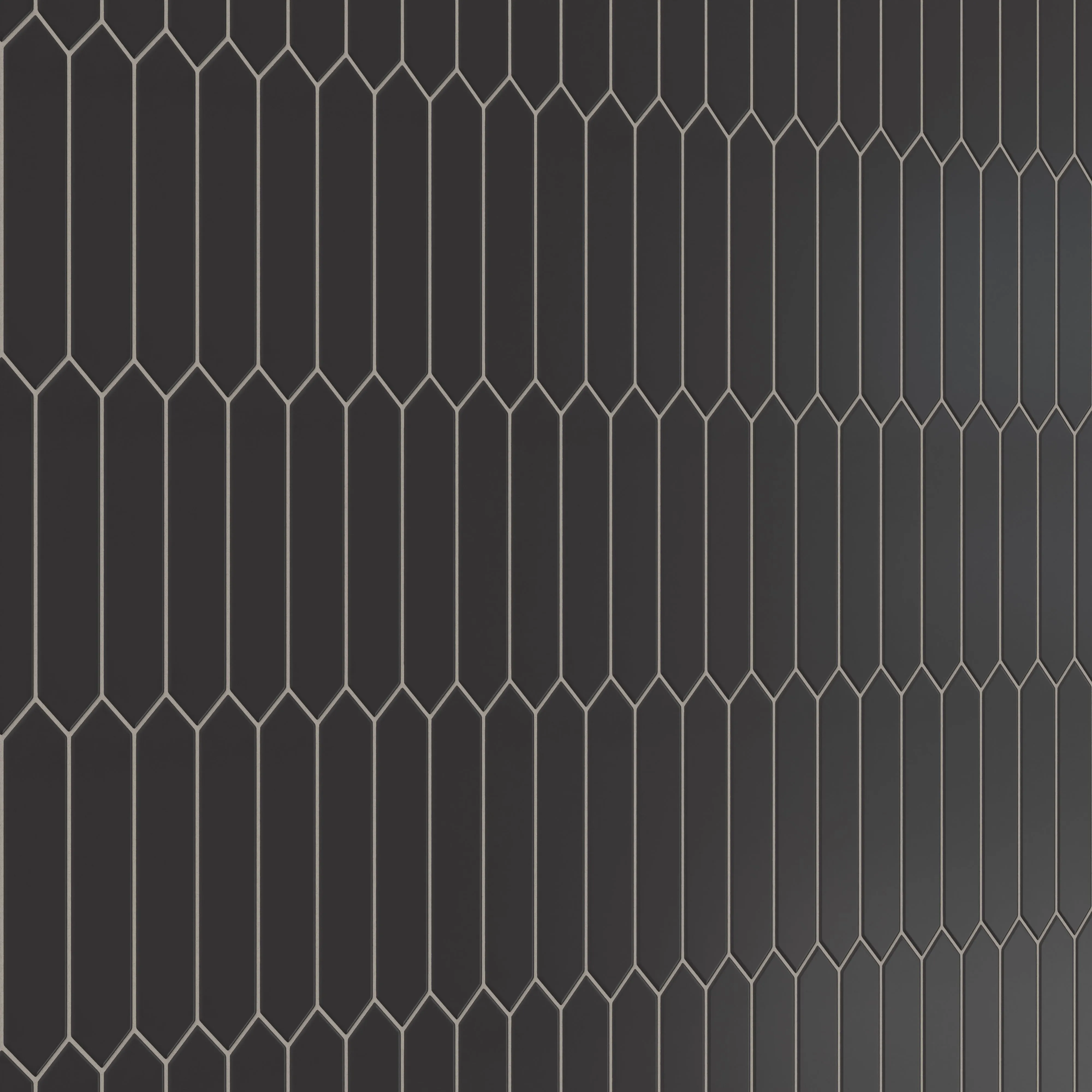 Reagan 2x10 Matte Ceramic Picket Tile in Midnight