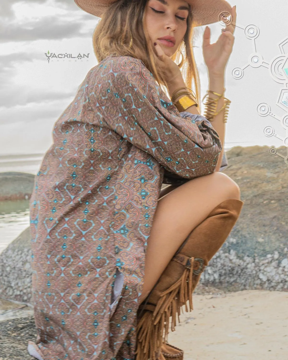 Shirt Woman Longsleeve Piratechic / Cotton Popeline - SHIBIZAX
