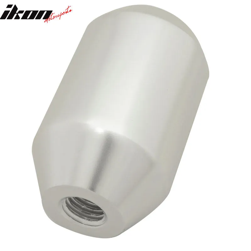Silver Universal M10X1.5MM MT MUG Gear Shift Knob JDM Logo New Emblem