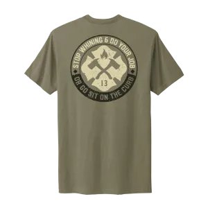 Stop Whining - Olive with Beige/Blk