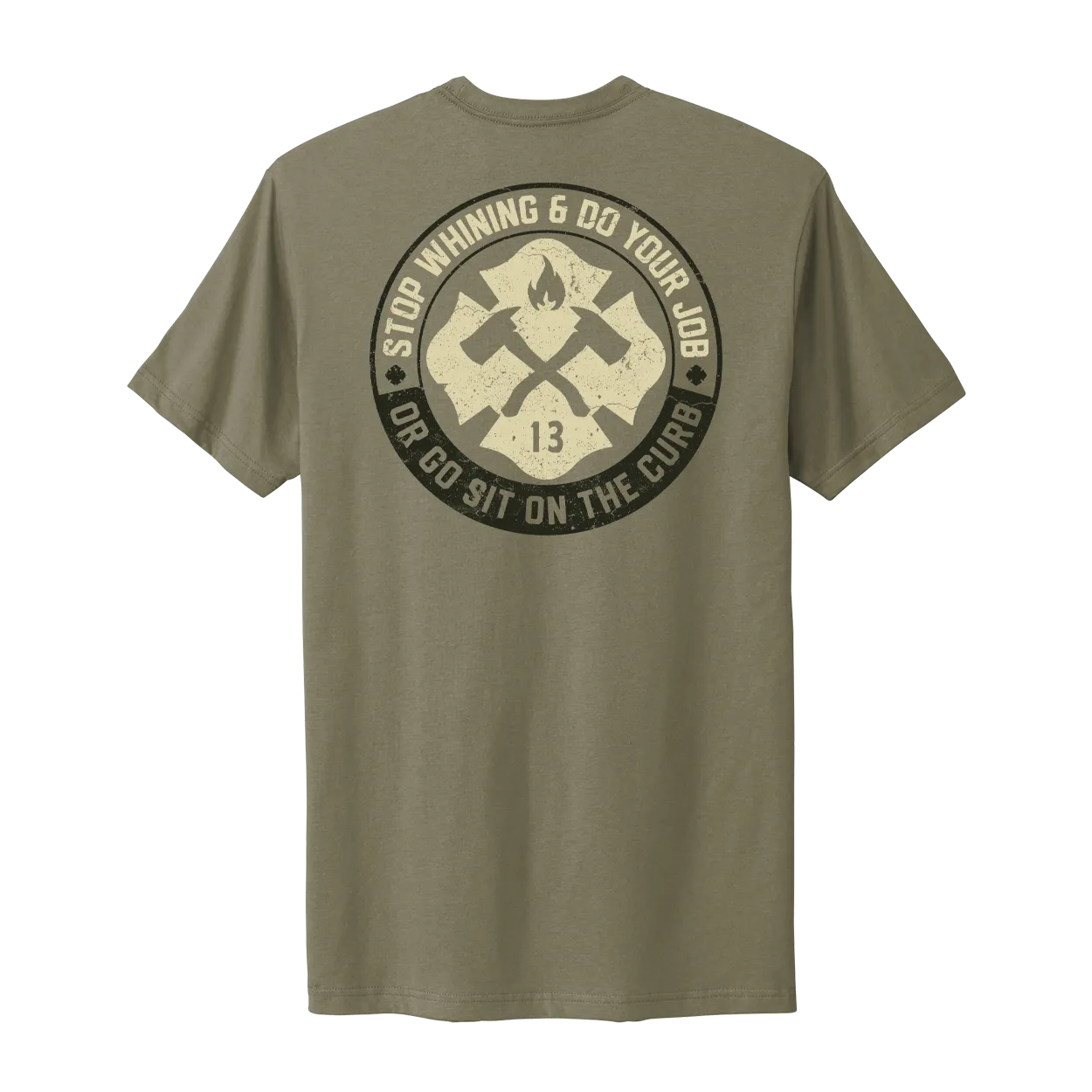 Stop Whining - Olive with Beige/Blk
