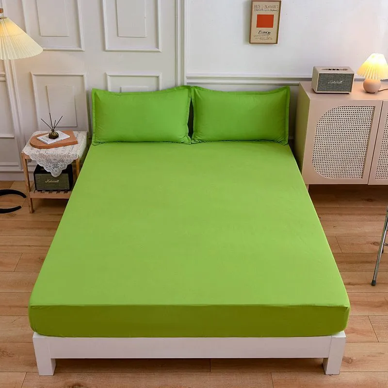 Students Cotton Bed Sheets Fitted Sheet Pillow Case