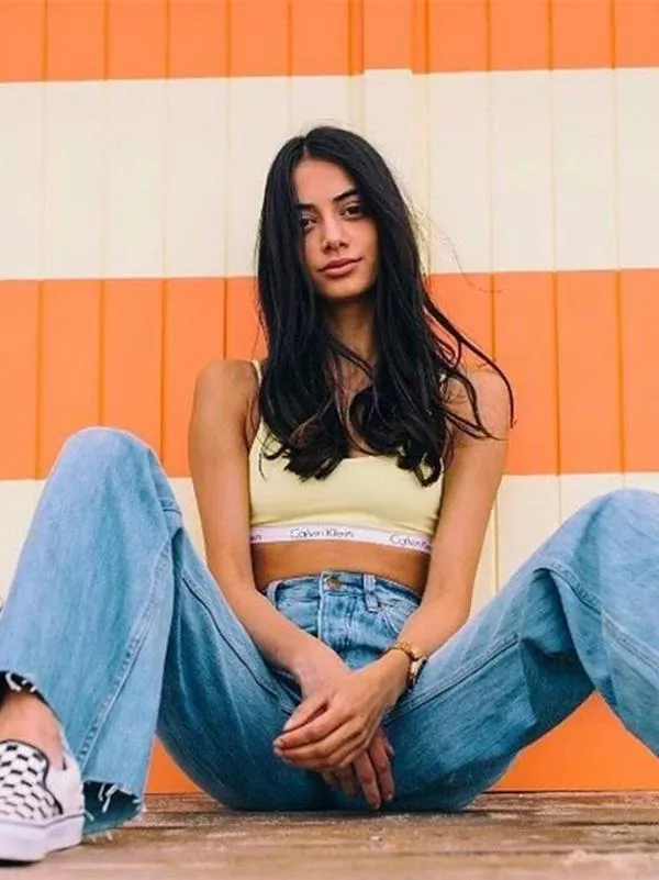 Sweet Waist Wide Legs Jeans Pants Bottoms