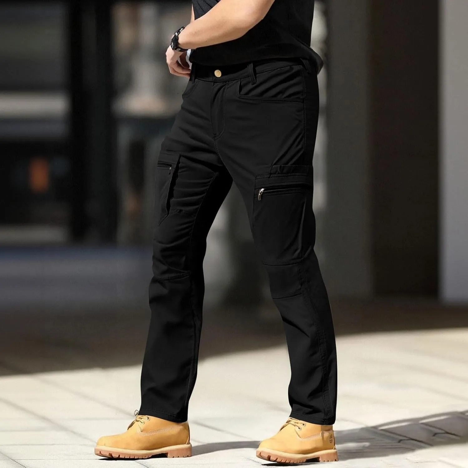 Tactical Work Cargo Pants for Men Ripstop Waterproof Stretch Quick Dry Pants Relaxed Fit Utility Outdoor Apparel