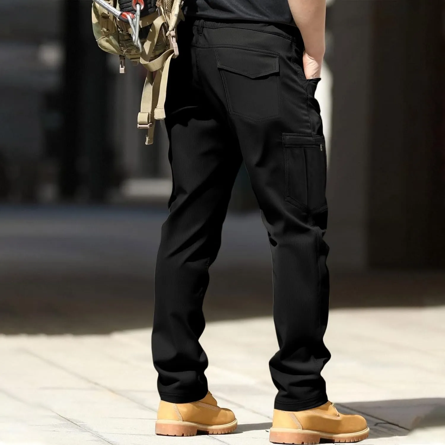 Tactical Work Cargo Pants for Men Ripstop Waterproof Stretch Quick Dry Pants Relaxed Fit Utility Outdoor Apparel