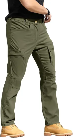 Tactical Work Cargo Pants for Men Ripstop Waterproof Stretch Quick Dry Pants Relaxed Fit Utility Outdoor Apparel