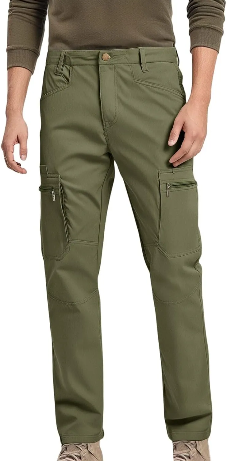 Tactical Work Cargo Pants for Men Ripstop Waterproof Stretch Quick Dry Pants Relaxed Fit Utility Outdoor Apparel