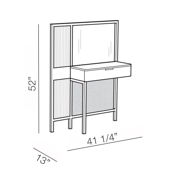 Threshold Low Mirror Cabinet