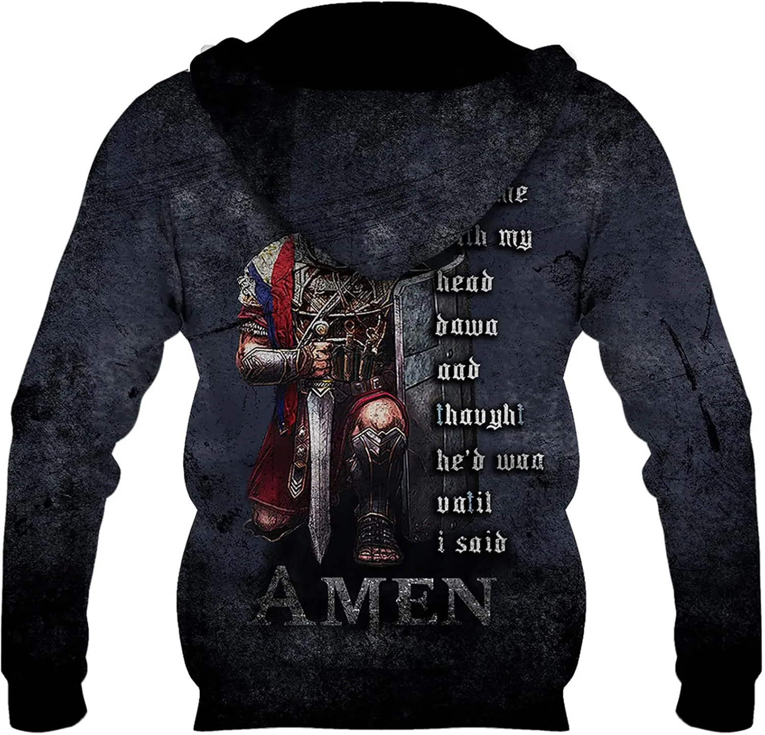 Unisex 3D Hoodie for Men Printed Graphic Pullover Retro Vintage Casual Pullover Sweatshirt with Pockets