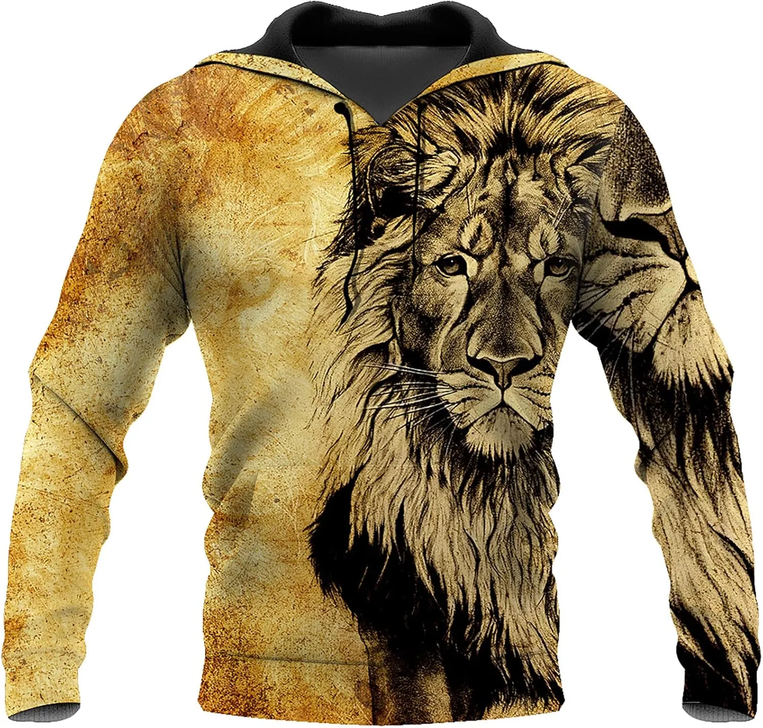 Unisex 3D Hoodie for Men Printed Graphic Pullover Retro Vintage Casual Pullover Sweatshirt with Pockets