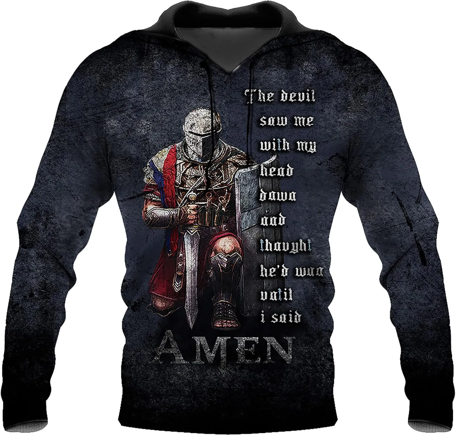 Unisex 3D Hoodie for Men Printed Graphic Pullover Retro Vintage Casual Pullover Sweatshirt with Pockets