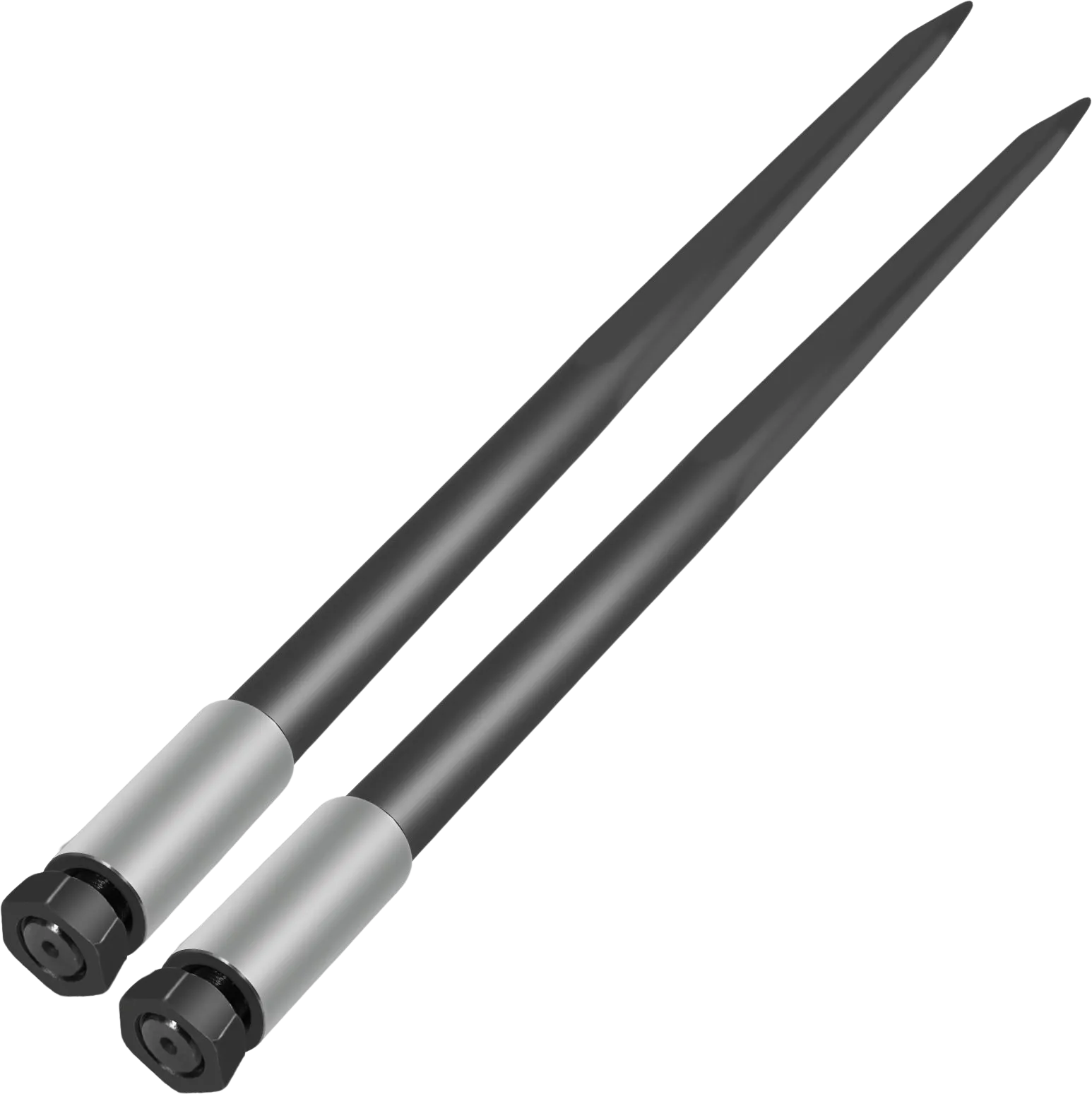 Vevor Attachment Bale Spears 49" 4000 lbs. Capacity Quick Attach Hex Nut and Sleeve for Bucket Hay Spears 2 PC New