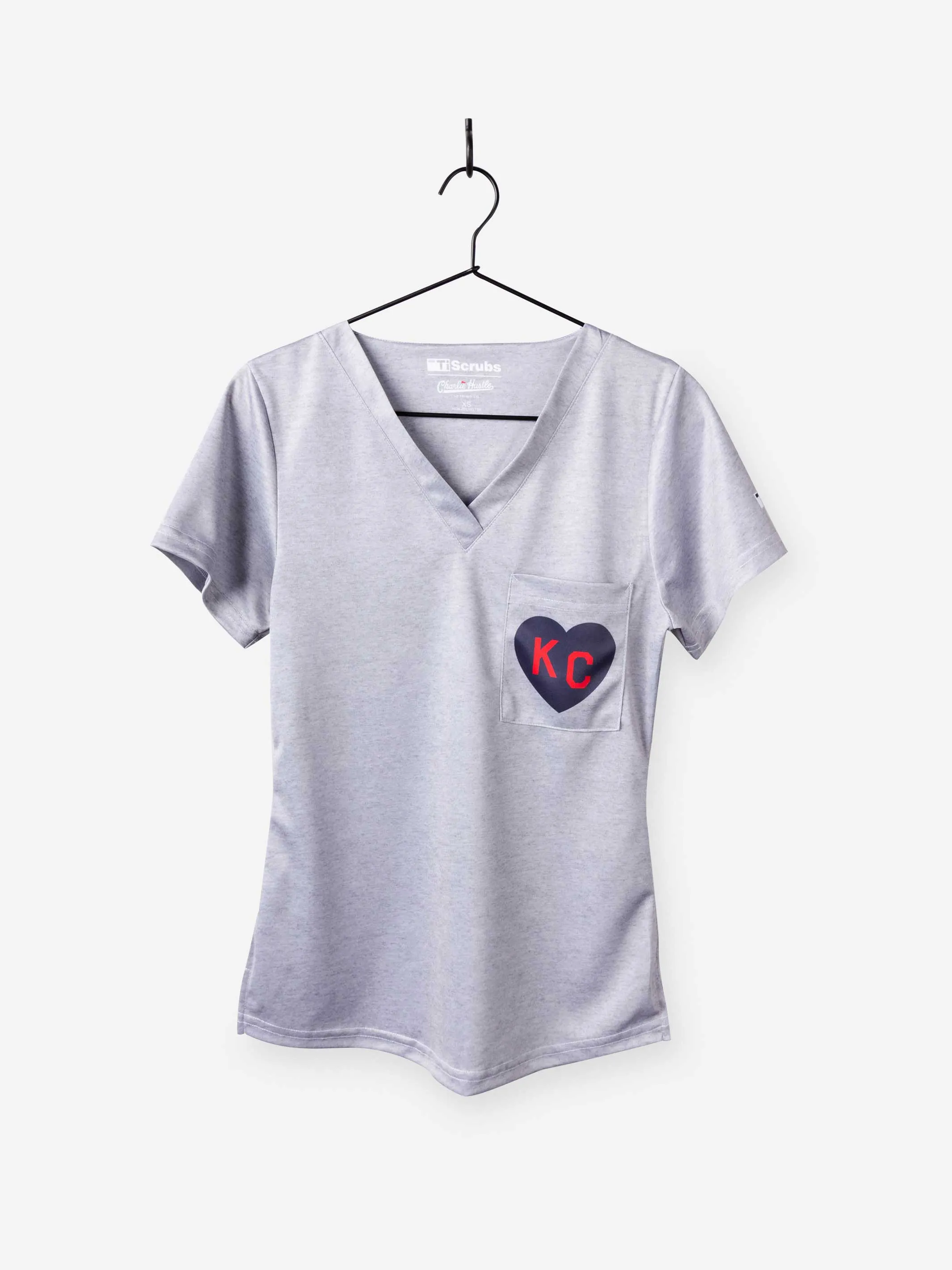 Women's "KC Heart" Scrub Top