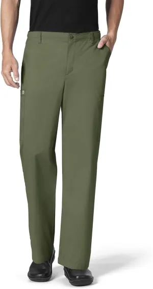 WonderWink Men's Cargo Pant, olive, Large