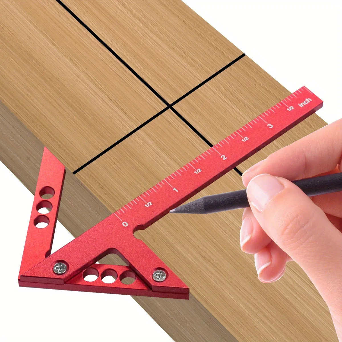 Woodworking Center Scribe Gauge with 4590 Degree Angles