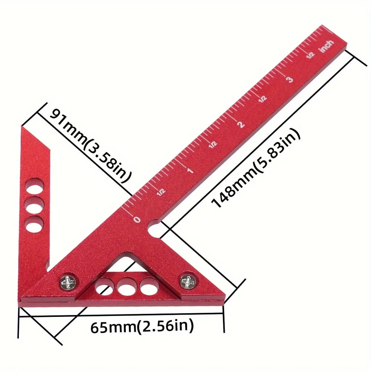 Woodworking Center Scribe Gauge with 4590 Degree Angles