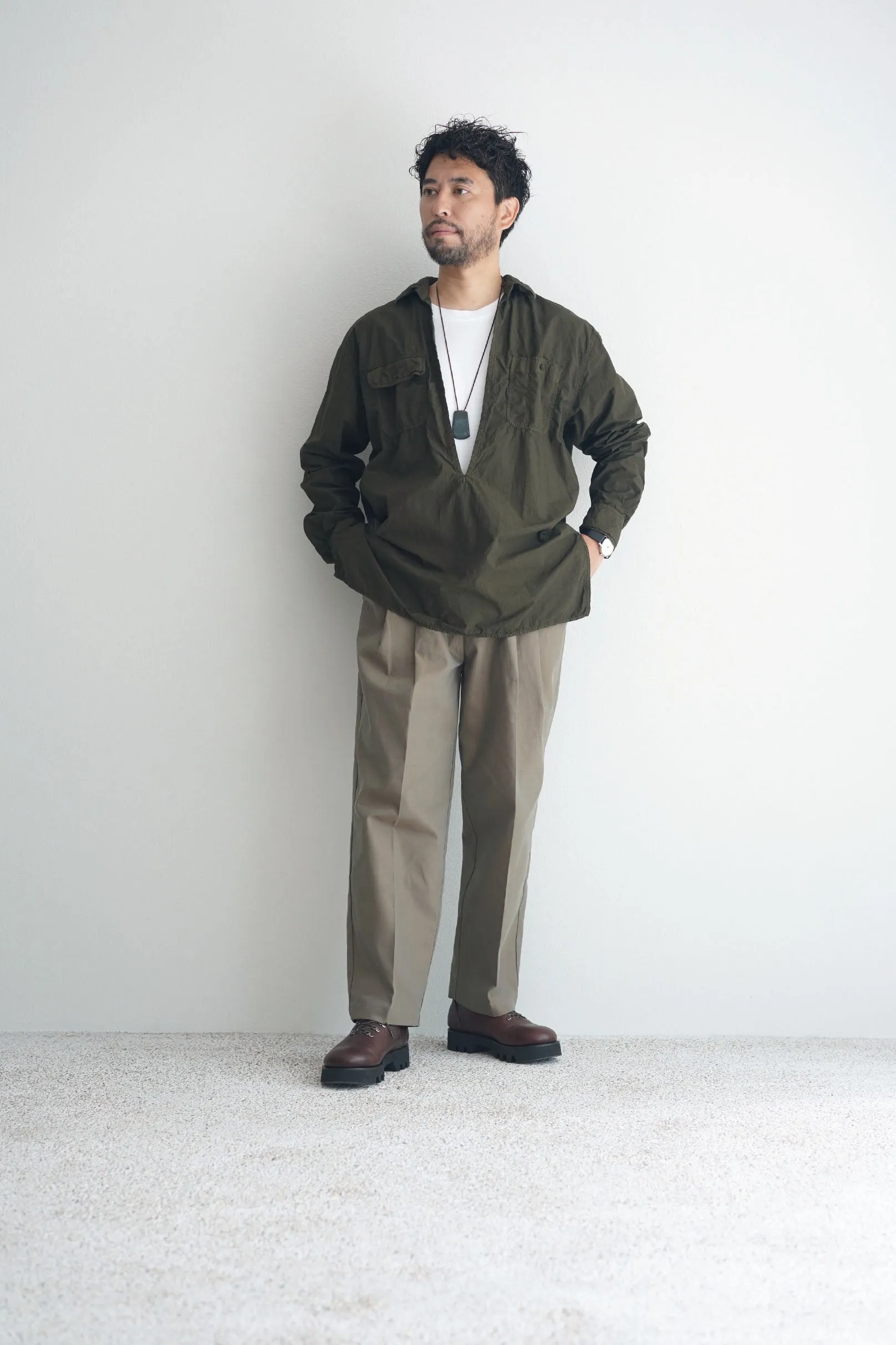 YOKO SAKAMOTO  /  WORK SKIPPER SHIRT / STYLE